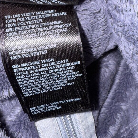 Women’s The North Face Morning Glory Full Zip Purple Fleece Jacket Size Small - Picture 7 of 8